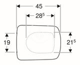 Geberit Selnova Square - WC sedadlo, duroplast, biela