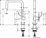 Hansgrohe M54 - Drezová batéria Talis, chróm