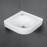 Villeroy &amp; Boch O.novo - Umývadielko rohové 32x32 cm, bez prepadu, 1 otvor na batériu, alpská biela