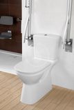 Villeroy &amp; Boch ViCare - WC kombi misa bezbariérová, Vario odpad, DirectFlush, alpská biela