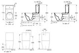 Villeroy &amp; Boch Venticello - WC kombi misa, Vario odpad, DirectFlush, alpská biela