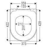 Villeroy &amp; Boch Avento - WC doska, SoftClosing, alpská biela