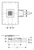 Geberit Príslušenstvo - Sprchový podlahový vpust, na výšku mazaniny pri vtoku 7-9 cm