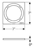 Geberit Príslušenstvo - Nerezový rošt Circle na podlahový vpust