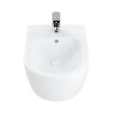 Villeroy &amp; Boch Avento - Závesný bidet, 530x370 mm, otvor na batériu, CeramicPlus, Stone White