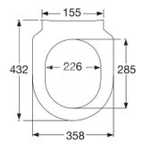 Villeroy &amp; Boch Avento - WC doska SlimSeat, SoftClosing, alpská biela