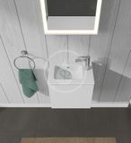 Duravit L-Cube - Umývadlová skrinka 40x42x29 cm, ľavá, 1 dvierka, lesklá biela