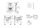 Grohe Rapid SLX - Set predstenovej inštalácie, klozetu a dosky, tlačidla Skate Cosmopolitan S, Rimless, SoftClose