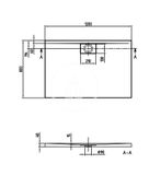 Villeroy &amp; Boch Architectura MetalRim - Sprchová vanička, 80x120 cm, alpská biela