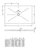 Villeroy &amp; Boch Subway Infinity - Sprchová vanička, 80x100 cm, Anti-slip, alpská biela