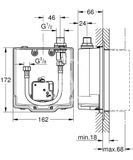 Grohe Montážne telesá - Vstavané teleso na elektronickú umývadlovú batériu