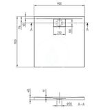 Villeroy &amp; Boch Architectura MetalRim - Sprchová vanička, 90x90 cm, alpská biela