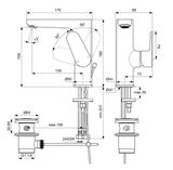 Ideal Standard Cerafine O - Umývadlová batéria s výpustom, chróm