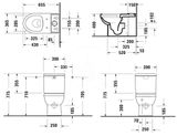 Duravit DuraStyle Basic - Splachovacia nádržka, Dual-Flush, bočný prívod, biela