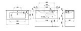 Laufen Pro S - Skrinka s umývadlom, 120x53x50 cm, 1 zásuvka, matná biela