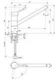 Ideal Standard Ceralook - Drezová batéria, BlueStart, chróm