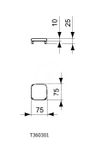 Ideal Standard Strada II - Keramický kryt odtoku, biela