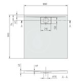 Villeroy &amp; Boch Architectura MetalRim - Sprchová vanička, 90x90 cm, VilboGrip, alpská biela