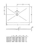 Villeroy &amp; Boch Subway Infinity - Sprchová vanička, 90x110 cm, Anti-slip, alpská biela