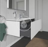 Duravit L-Cube - Umývadlová skrinka 40x122x48 cm, 1 zásuvka, lesklá biela