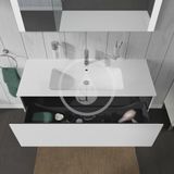 Duravit L-Cube - Umývadlová skrinka 40x122x48 cm, 1 zásuvka, lesklá biela