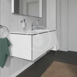 Duravit L-Cube - Umývadlová skrinka 40x122x48 cm, 1 zásuvka, lesklá biela