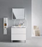 Duravit L-Cube - Umývadlová skrinka 86x82x48 cm, 2 zásuvky, lesklá biela