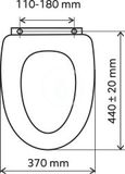 Novaservis Prestige - WC doska, duroplast, biela