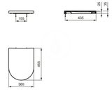 Ideal Standard Blend - WC doska, SoftClose, biela