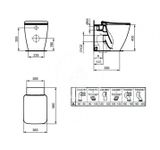 Ideal Standard Strada II - Stojace WC s doskou SoftClose, AquaBlade, biela