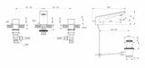 Ideal Standard Conca Tap - Umývadlová batéria, 3-otvorová inštalácia, s výpustom, chróm