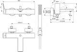 Ideal Standard Conca Tap - Vaňová batéria s príslušenstvom, Magnetic Grey