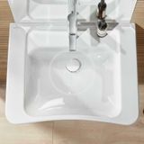 Villeroy &amp; Boch ViCare - Umývadlo, 65x55 cm, bez prepadu, otvor na batériu, AntiBac, CeramicPlus, biela