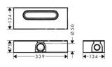 Hansgrohe uBox universal - Základná súprava na štandardnú inštaláciu lineárneho sprchového žľabu