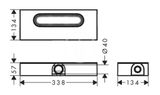 Hansgrohe uBox universal - Základná súprava na plochú inštaláciu lineárneho sprchového žľabu