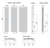 Isan Melody Collom Double kúpeľňový radiátor stredový 1800x450 biely