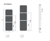 Isan Melody Ori Elektro elektrický radiátor 1490x490 biely