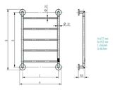 PMH Niklas Elektrický sušiak nerezový pravý 657×952mm