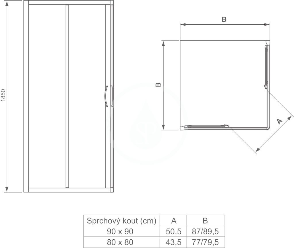 Ideal Standard Tipica - Kompenzační profil 25 mm, silver brill