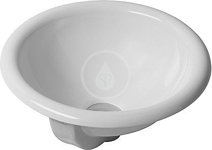 Duravit Architec - Umývadlo s prepadom, priemer 40 cm, WonderGliss, biela