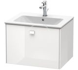 Duravit Brioso - Umývadlová skrinka 44x62x48 cm, 1 zásuvka, lesklá biela