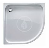 Duravit D-Code - Sprchová vanička štvrťkruhová 90x90 cm, Antislip, alpská biela