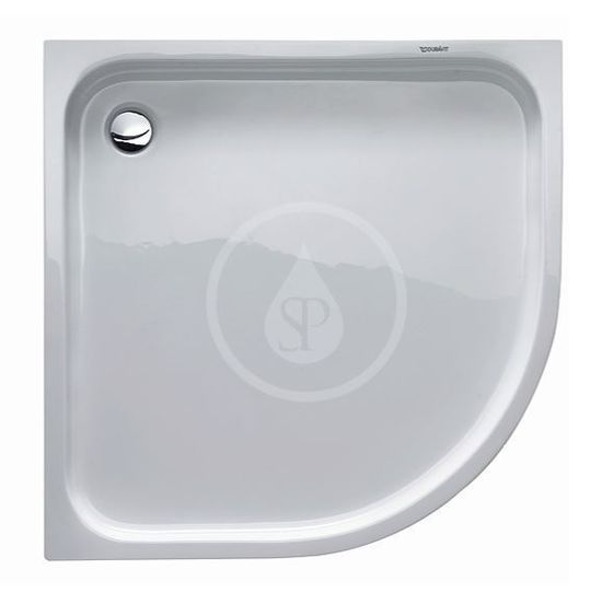 Duravit D-Code - Sprchová vanička štvrťkruhová 90x90 cm, Antislip, alpská biela