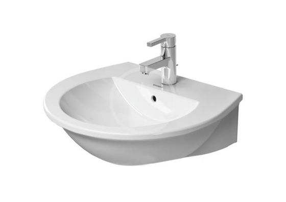 Duravit Darling New - Umývadlo, 55x48 cm, s 1 otvorom na batériu, alpská biela