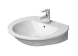 Duravit Darling New - Umývadlo, 65x55 cm, s 1 otvorom na batériu, s WonderGliss, alpská biela