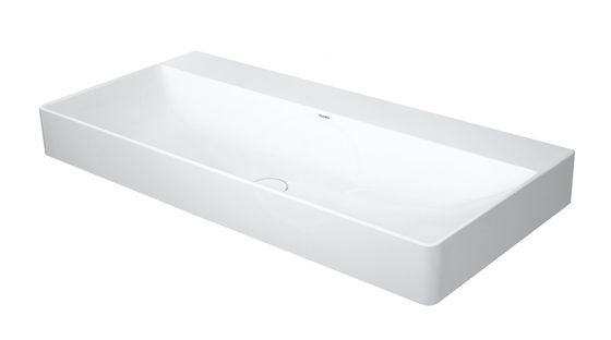 Duravit DuraSquare - Umývadlo, 100x47 cm, bez prepadu, bez otvoru na batériu, DuraCeram, biela