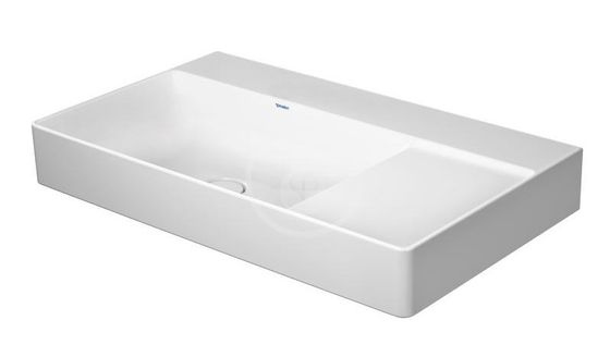 Duravit DuraSquare - Umývadlo 80x47 cm, ľavé, DuraCeram, alpská biela