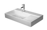 Duravit DuraSquare - Umývadlo 80x47 cm, s 1 otvorom na batériu vľavo, DuraCeram, alpská biela