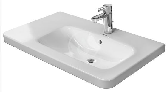 Duravit DuraStyle - Umývadlo, 80x48 cm, s prepadom, s otvorom na batériu, biela