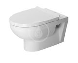 Duravit DuraStyle Basic - Závesné WC s doskou SoftClose, Rimless, biela